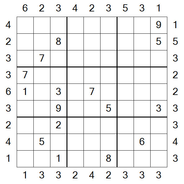 Skyscraper Sudoku - Difficile