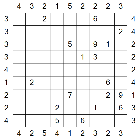 Skyscraper Sudoku - Difficile