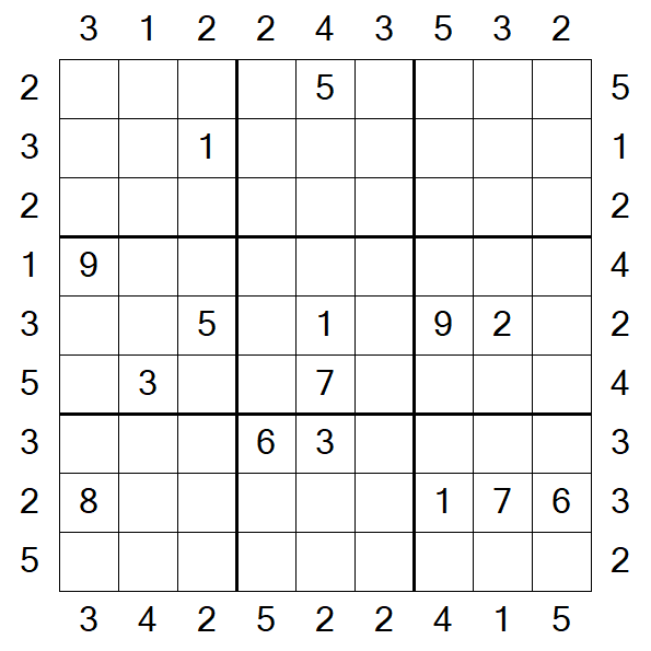 Skyscraper Sudoku - Difficile