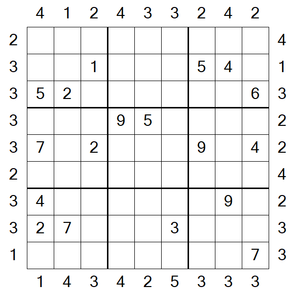 Skyscraper Sudoku - Difficile