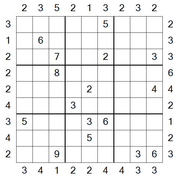 Skyscraper Sudoku - Difícil