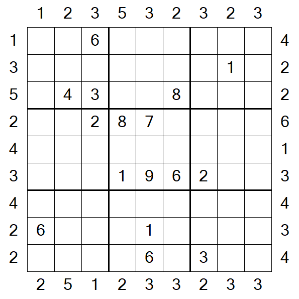Skyscraper Sudoku - Difficile