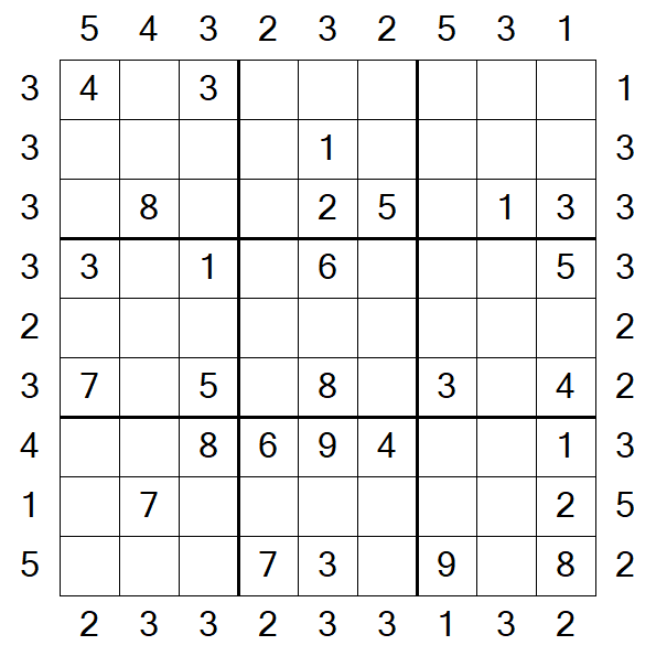 Skyscraper Sudoku - Medio
