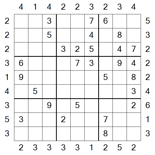 Skyscraper Sudoku - Medio