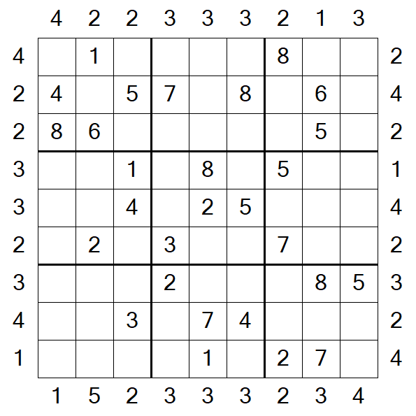 Skyscraper Sudoku - Moyen