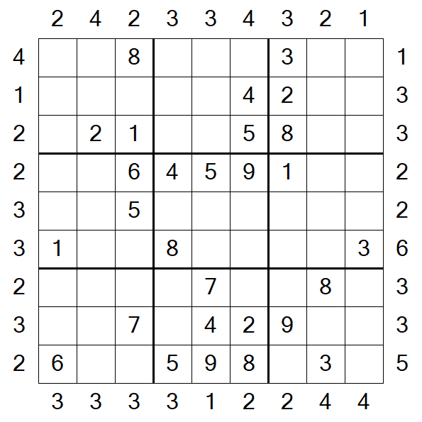 Skyscraper Sudoku - Medio