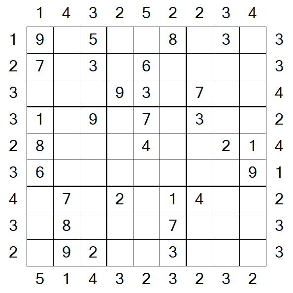 Skyscraper Sudoku - Medio