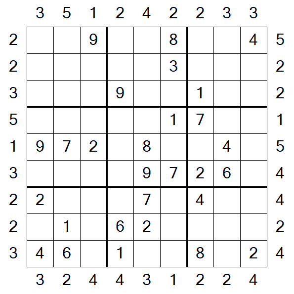 Skyscraper Sudoku - Medio