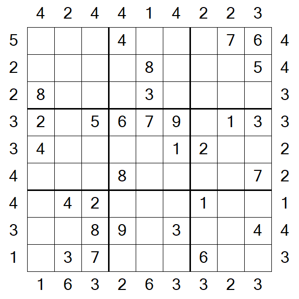 Skyscraper Sudoku - Medio