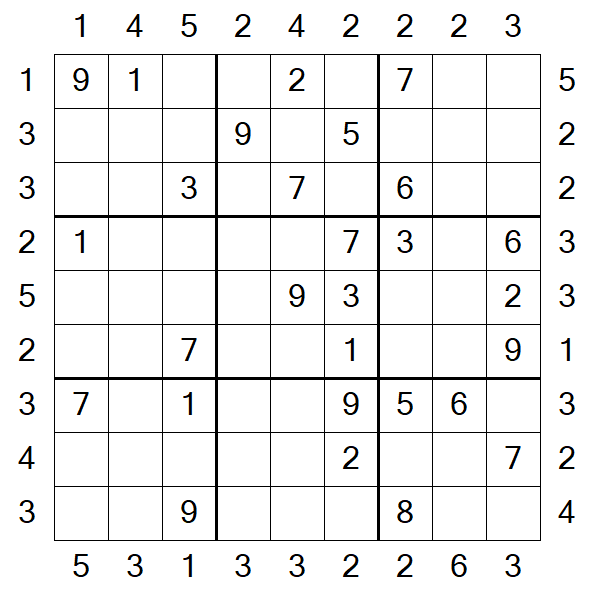Skyscraper Sudoku - Medio