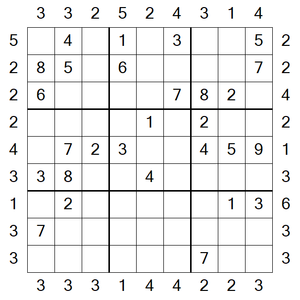 Skyscraper Sudoku - Medio