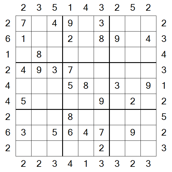 Skyscraper Sudoku - Medio