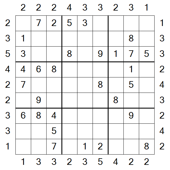 Skyscraper Sudoku - Medio