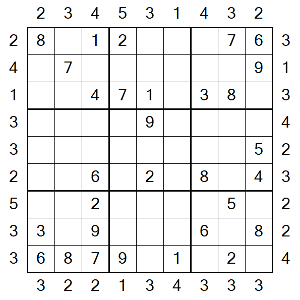 Skyscraper Sudoku - Medio