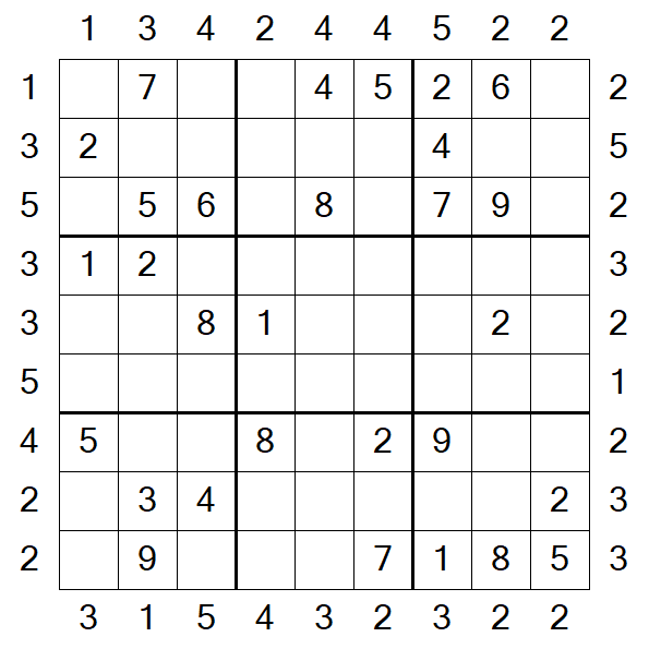 Skyscraper Sudoku - Medio