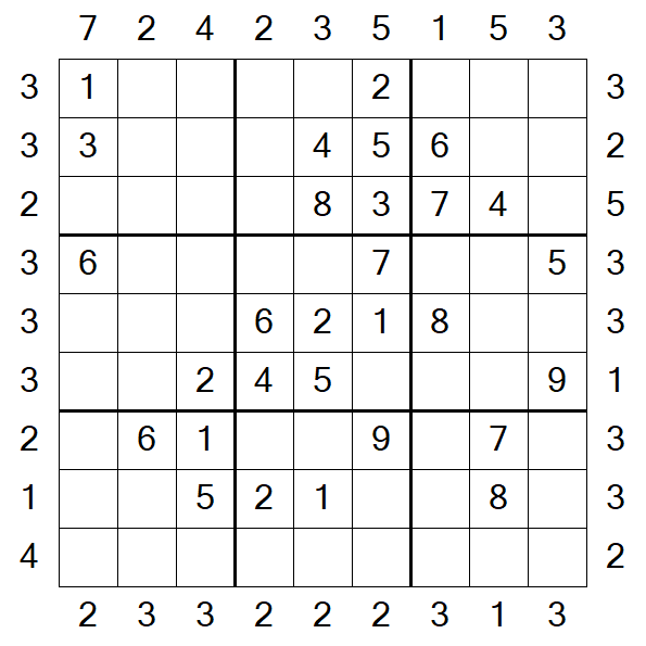 Skyscraper Sudoku - Medio