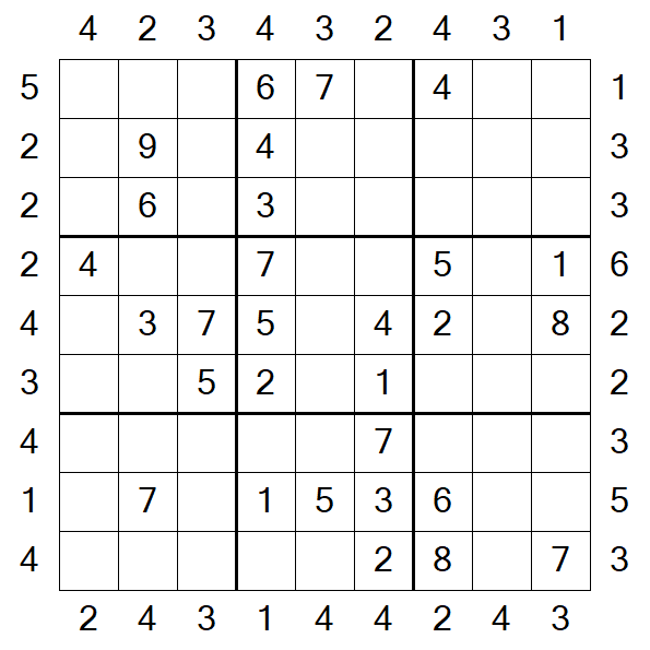 Skyscraper Sudoku - Medium
