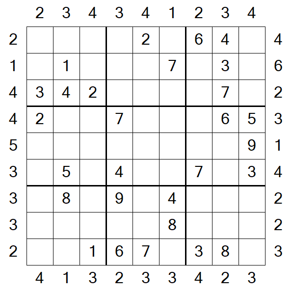 Skyscraper Sudoku - Medium