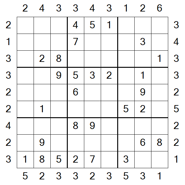 Skyscraper Sudoku - Medium