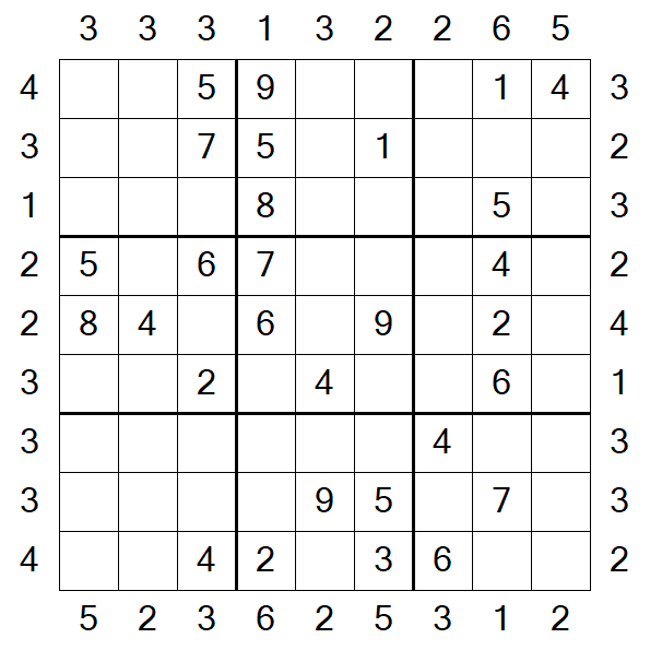 Skyscraper Sudoku - Medium