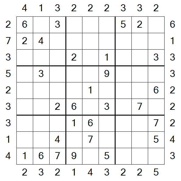 Skyscraper Sudoku - Medium