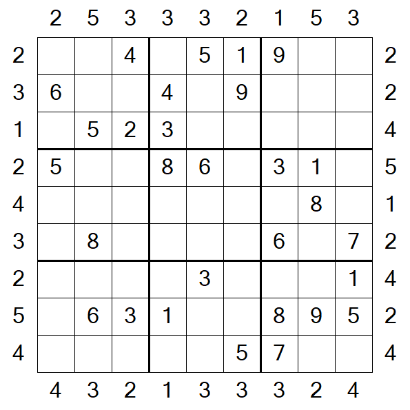 Skyscraper Sudoku - Medium
