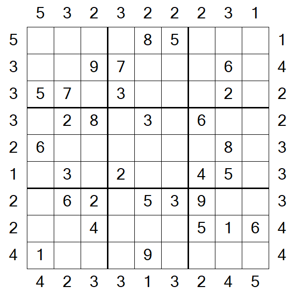 Skyscraper Sudoku - Medio
