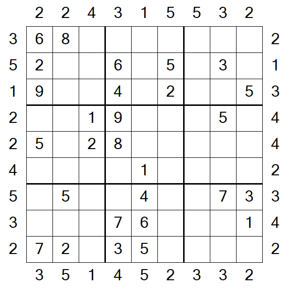 Skyscraper Sudoku - Medio