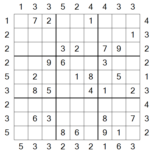 Skyscraper Sudoku - Medio