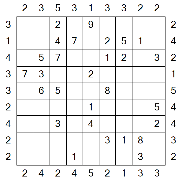 Skyscraper Sudoku - Medio