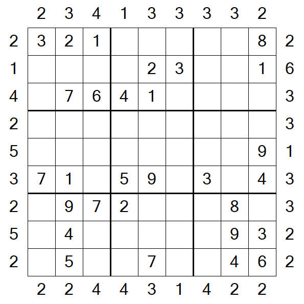 Skyscraper Sudoku - Medium