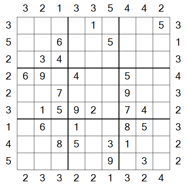 Skyscraper Sudoku - Medio