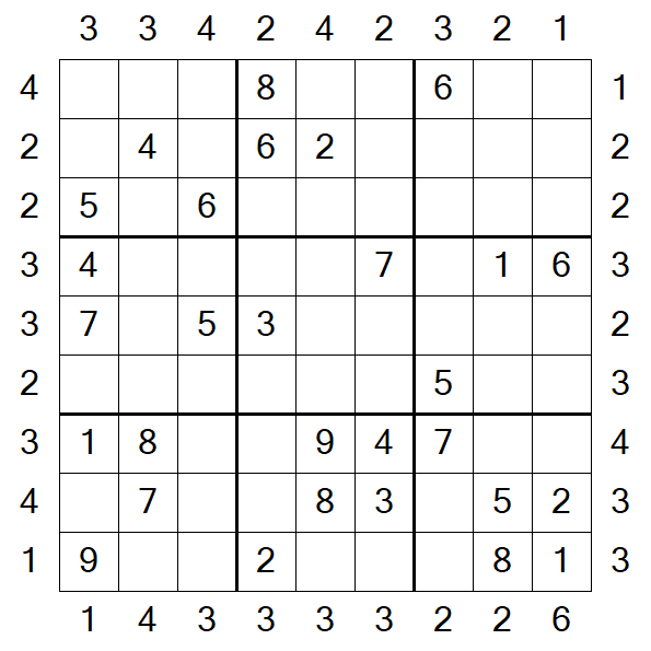 Skyscraper Sudoku - Medio