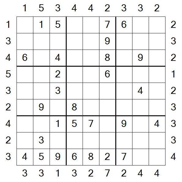 Skyscraper Sudoku - Medium