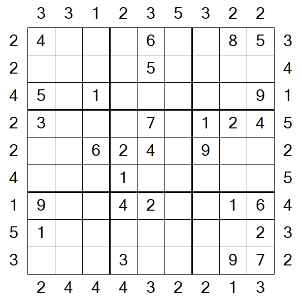Skyscraper Sudoku - Medium