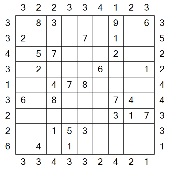 Skyscraper Sudoku - Médio