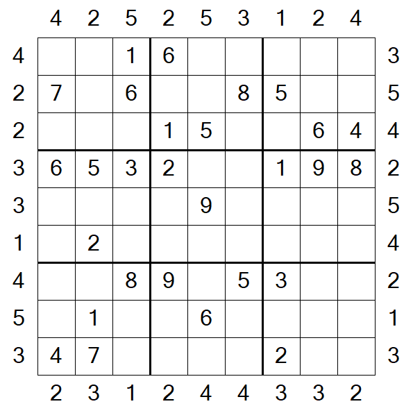 Skyscraper Sudoku - Medium