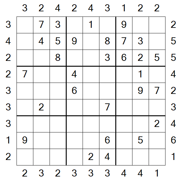 Skyscraper Sudoku - Medio