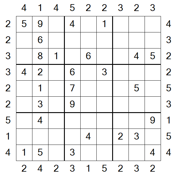 Skyscraper Sudoku - Moyen