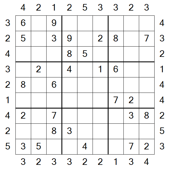 Skyscraper Sudoku - Medio