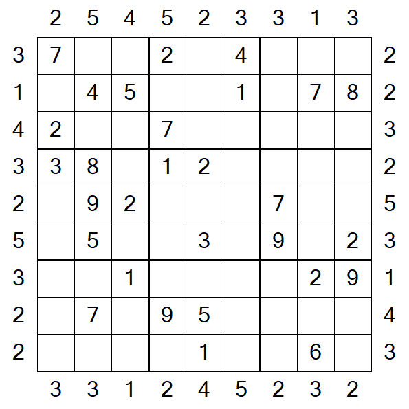 Skyscraper Sudoku - Moyen