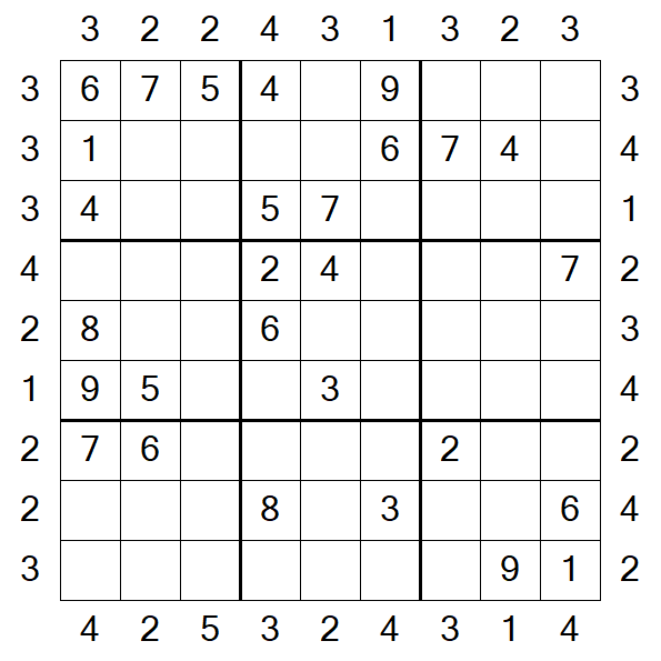 Skyscraper Sudoku - Medium