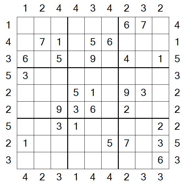 Skyscraper Sudoku - Medium