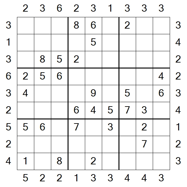 Skyscraper Sudoku - Medium