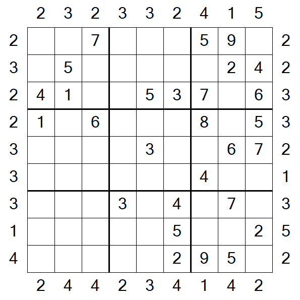 Skyscraper Sudoku - Medio
