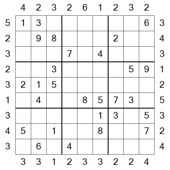 Skyscraper Sudoku - Medio