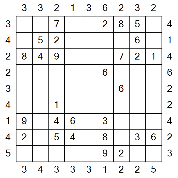 Skyscraper Sudoku - Medium