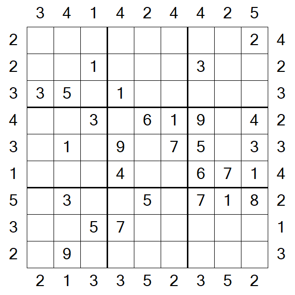 Skyscraper Sudoku - Medium