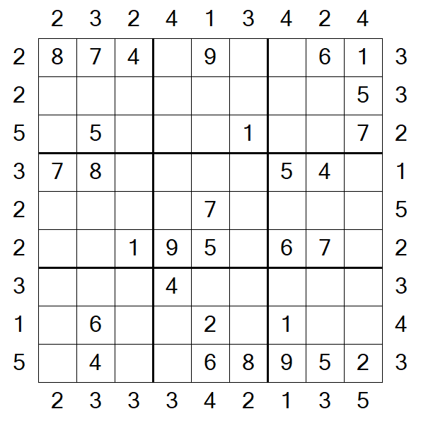 Skyscraper Sudoku - Medium