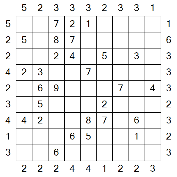 Skyscraper Sudoku - Medium